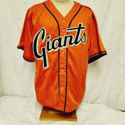 JSA AUTHENTICATED GAYLORD PERRY #36 SF GIANTS SIGNED FOOTBALL JERSEY