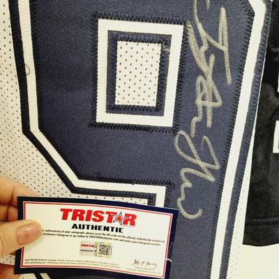 TRISTAR AUTHENTICATED #79 TRISTEN HILL SIGNED DALLAS COWBOYS FOOTBALL JERSEY