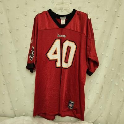 BUCCANEERS #40 2 XXL ALSTOTT UNSIGNED JERSEY