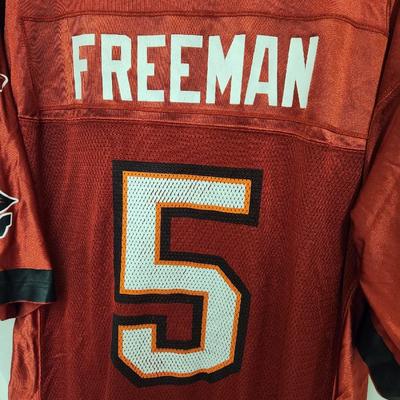 BUCCANEER #5 SIZE LARGE FREEMAN FOOTBALL JERSEY (UNSIGNED)
