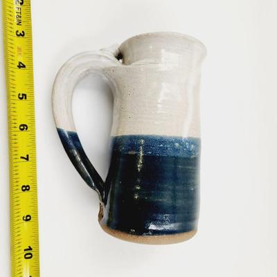 BEAUTIFUL HEART STAMPED TALL POTTERY MUG