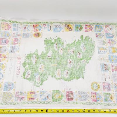 VINTAGE ARMS & SEALS OF IRELAND TEA TOWEL