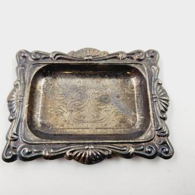 VINTAGE MINIATURE SILVER PLATE TRAY