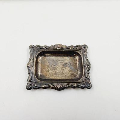 VINTAGE MINIATURE SILVER PLATE TRAY