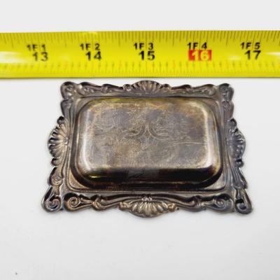 VINTAGE MINIATURE SILVER PLATE TRAY