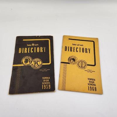 TOPEKA HIGH SCHOOL DIRECTORY 1959 AND 1960S