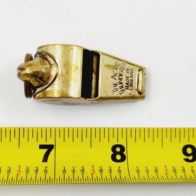VINTAGE BRASS ACME THUNDERER WHISTLE