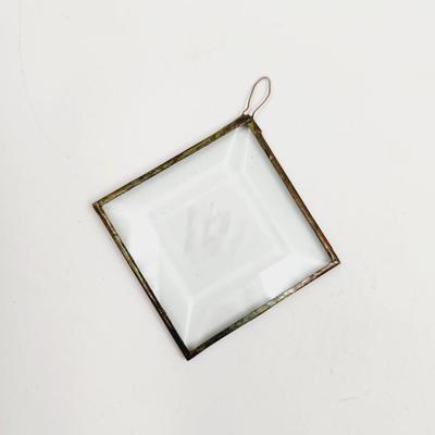 SILVER PLATED GLASS BUTTERFLY WINDOW ART
