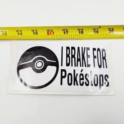 "I BRAKE FOR POKEMON" VIYNL STICKERS