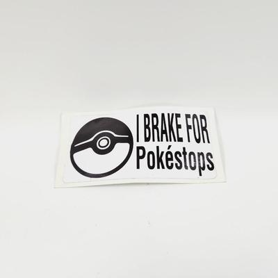 "I BRAKE FOR POKEMON" VIYNL STICKERS
