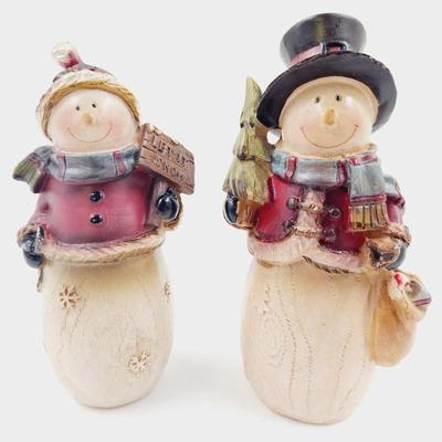 CUTE LITTLE SNOWMAN DUO DECOR