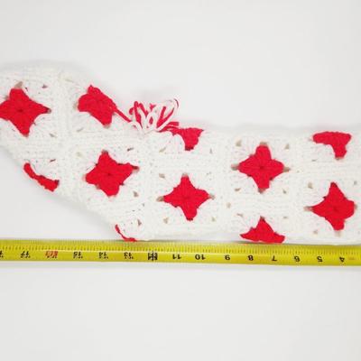 VINTAGE KNITTED CHRISTMAS STOCKING