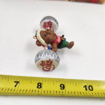 3 SET COCA-COLA DIET COKE VINTAGE ORNAMENT COLLECTABLES
