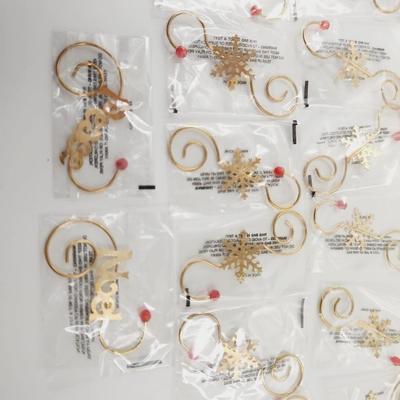 22 PC DECORATIVE METAL ORNAMENT HANGERS