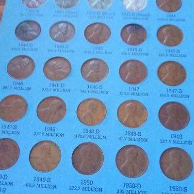 LOT 27  TWO BLUE BOOKS OF LINCOLN HEAD CENTS