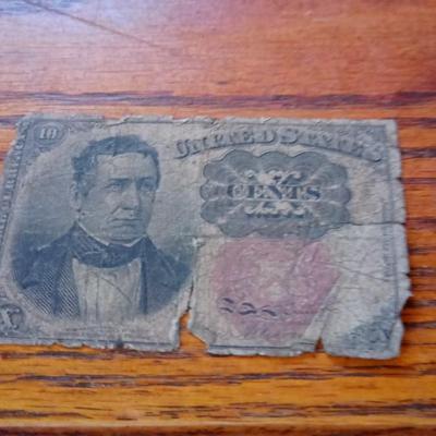 LOT 53  OLD 10 CENT NOTE