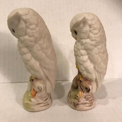Pair of Cybis Owls