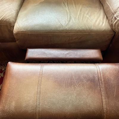 Polyester Fiber couch with recliners by Berkline