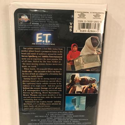 E.T. The extra terrestrial VHS