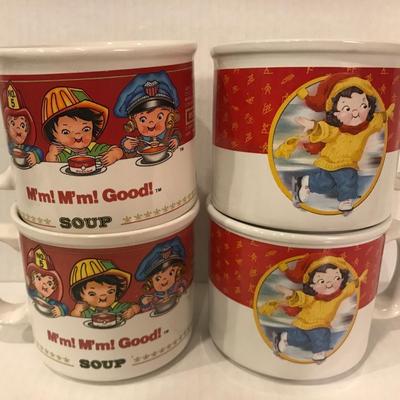 Vintage Campbell soup mugs set of four