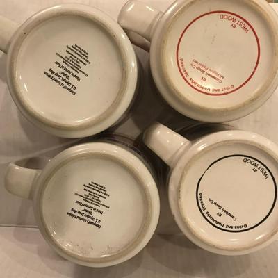 Vintage Campbell soup mugs set of four
