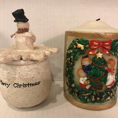 2 Holiday candles