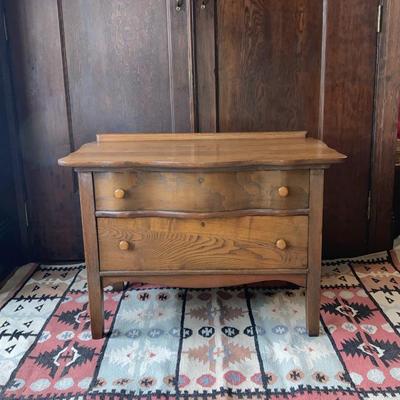 2 Drawer Oak Commode