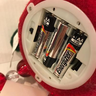 Light up Santa shelf sitter