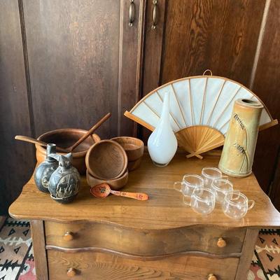 Lot of various mid century decorative items