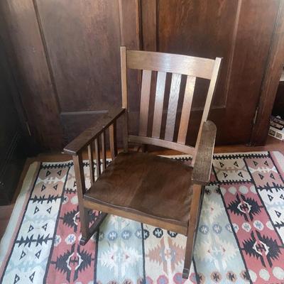 Antique Craftsman rocking chair