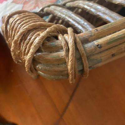 Rattan chair with cushion