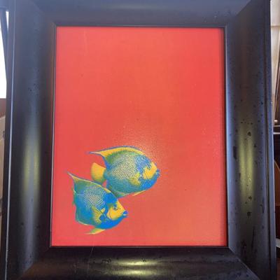 Framed fish print