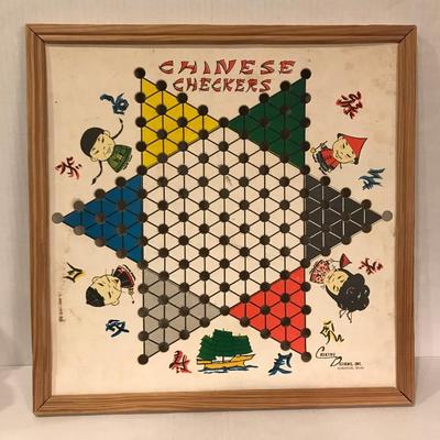 Vintage Chinese Checker Board