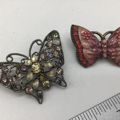 Lot of Butterfly Broochs/Pins