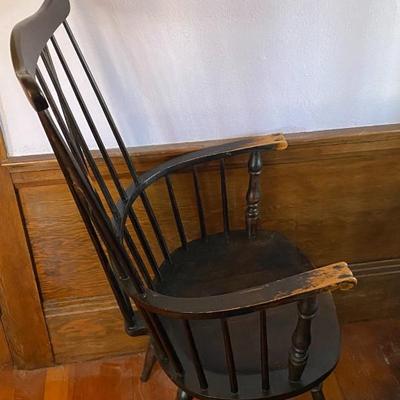 Painted wood chair
