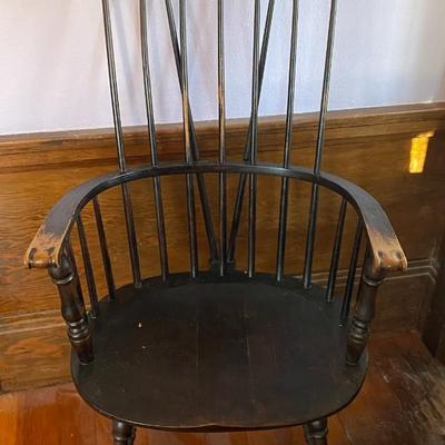 Painted wood chair