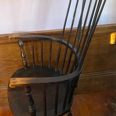 Painted wood chair