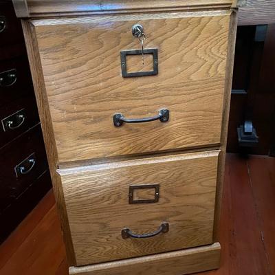 2 drawer letter size locking file cabinet with key