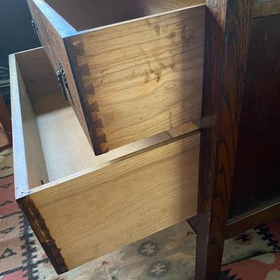 2 drawer oak dresser