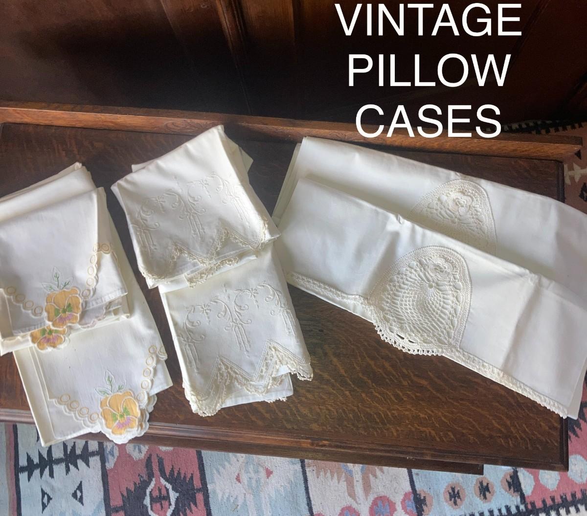 Antique pillow cases 3 pair