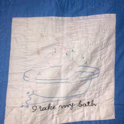 Antique baby’s quilt