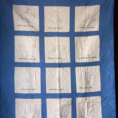 Antique baby’s quilt