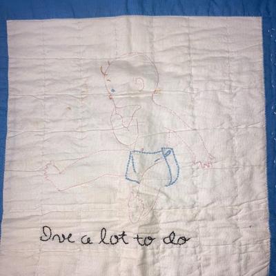 Antique baby’s quilt