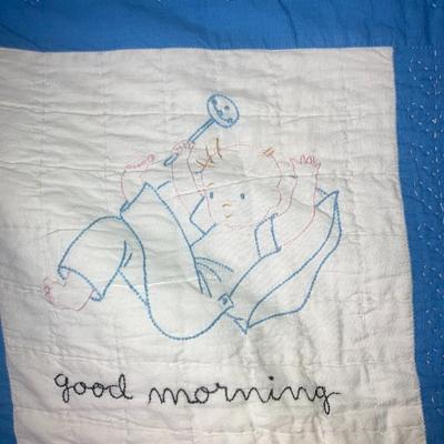 Antique baby’s quilt