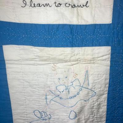 Antique baby’s quilt