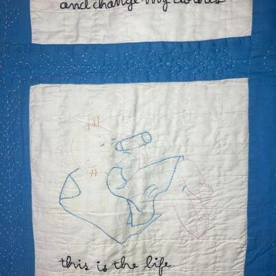 Antique baby’s quilt