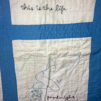Antique baby’s quilt