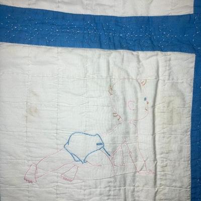 Antique baby’s quilt