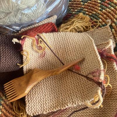 Vintage craft Handmade rug