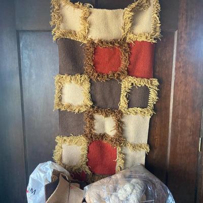 Vintage craft Handmade rug